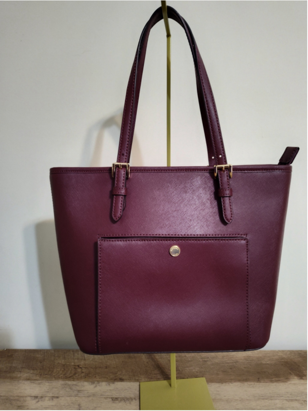 Women's Michael Kors Burgundy Tote Bag One Size